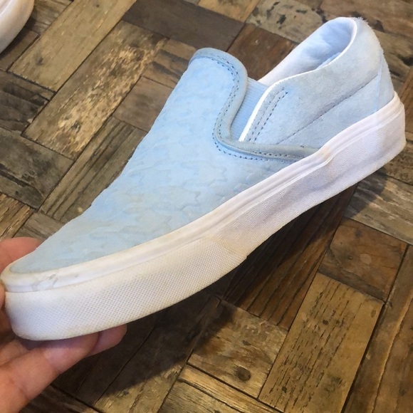 Vans Classic Slip On Embossed Blue Houndstooth - Picture 8 of 10